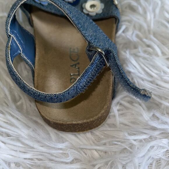 The Children’s Place Baby Girl’s Open Toe Ankle Strap Embellished Sandals 6/12M - Picture 7 of 11